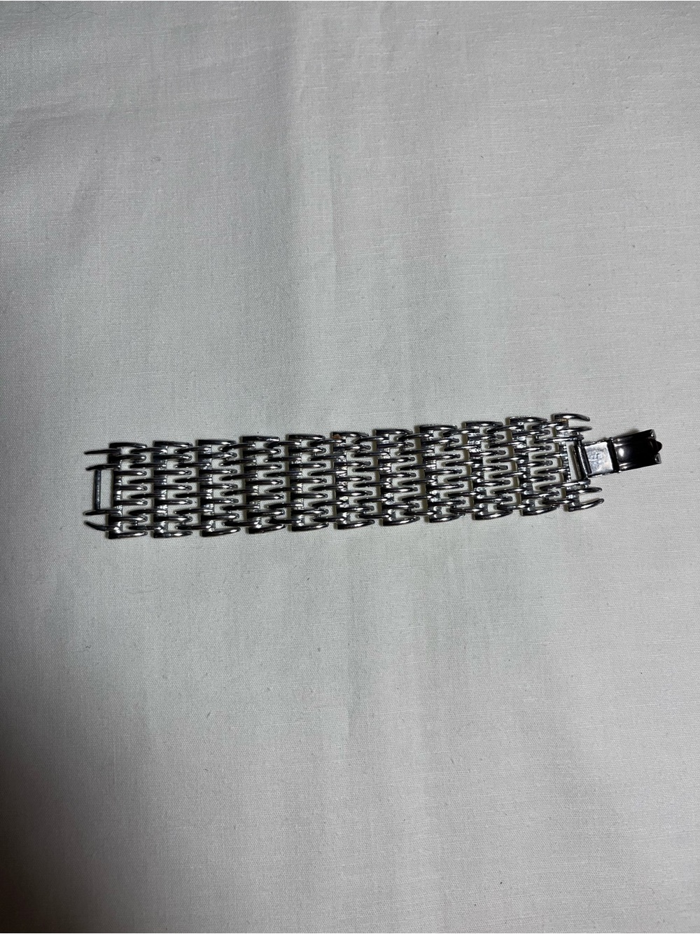 Coro Pegasus Vintage 40’s-50’s Silver-Tone Panel Bracelet